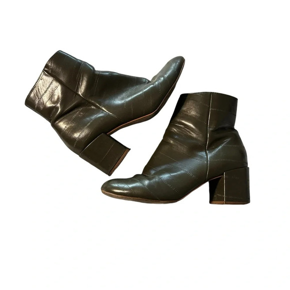 Urban Outfitters women's size 7 military green ankle boots - Picture 5 of 7